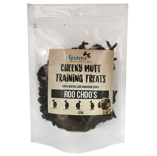 Yummi Cheeky Mutt Roo Choo’s Dog Treats 120g